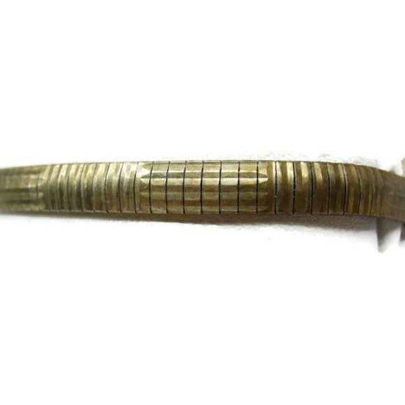 7 3/8" Long Designed Link Sterling Silver 925 Made In Italy Vintage Bracelet - Picture 3 of 10